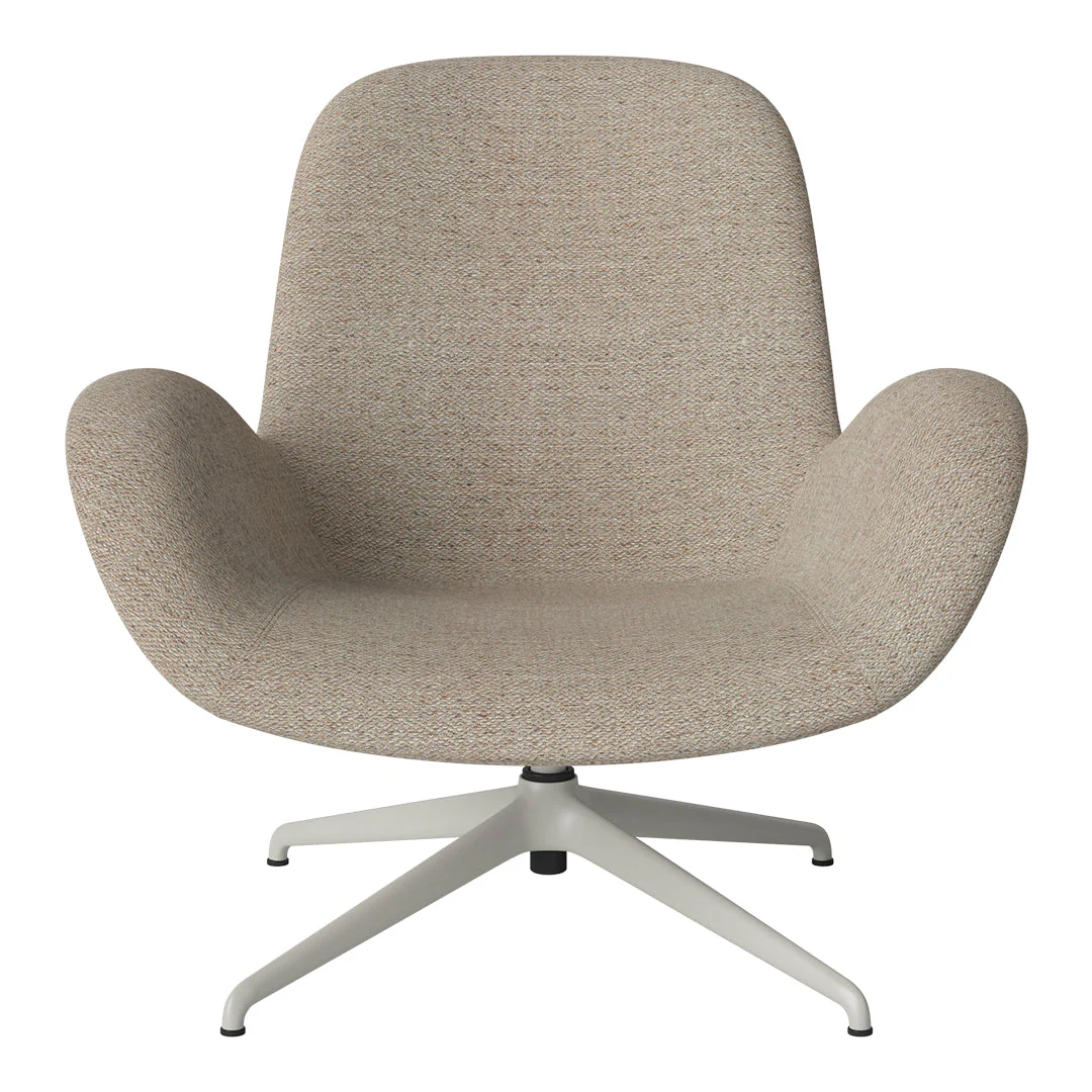 Seed Lounge Armchair - Upholstered - 4-Star Base - Grey Lacquered Steel - Image 57