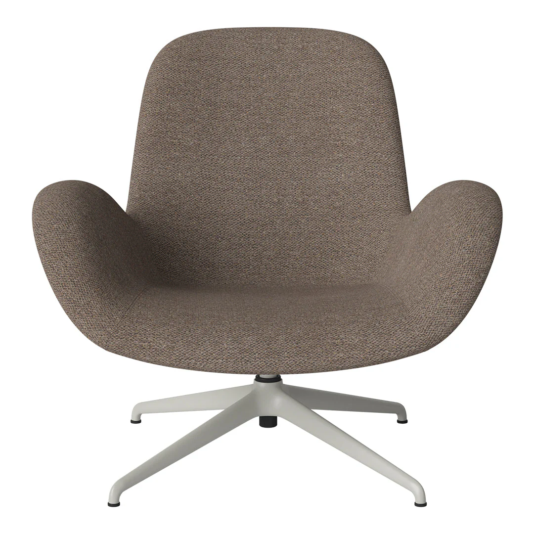 Seed Lounge Armchair - Upholstered - 4-Star Base - Grey Lacquered Steel - Image 61