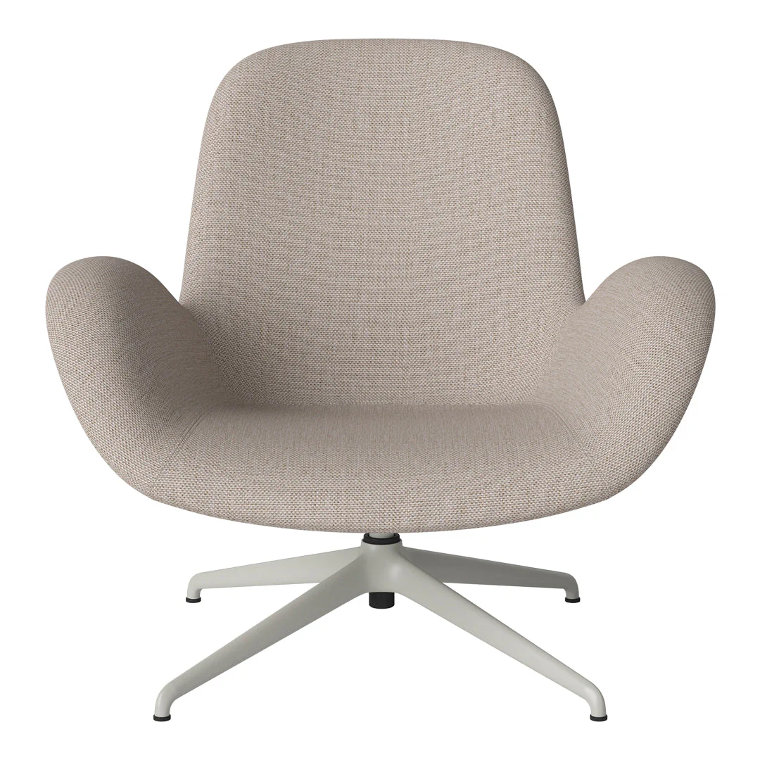 Seed Lounge Armchair - Upholstered - 4-Star Base - Grey Lacquered Steel - Image 63