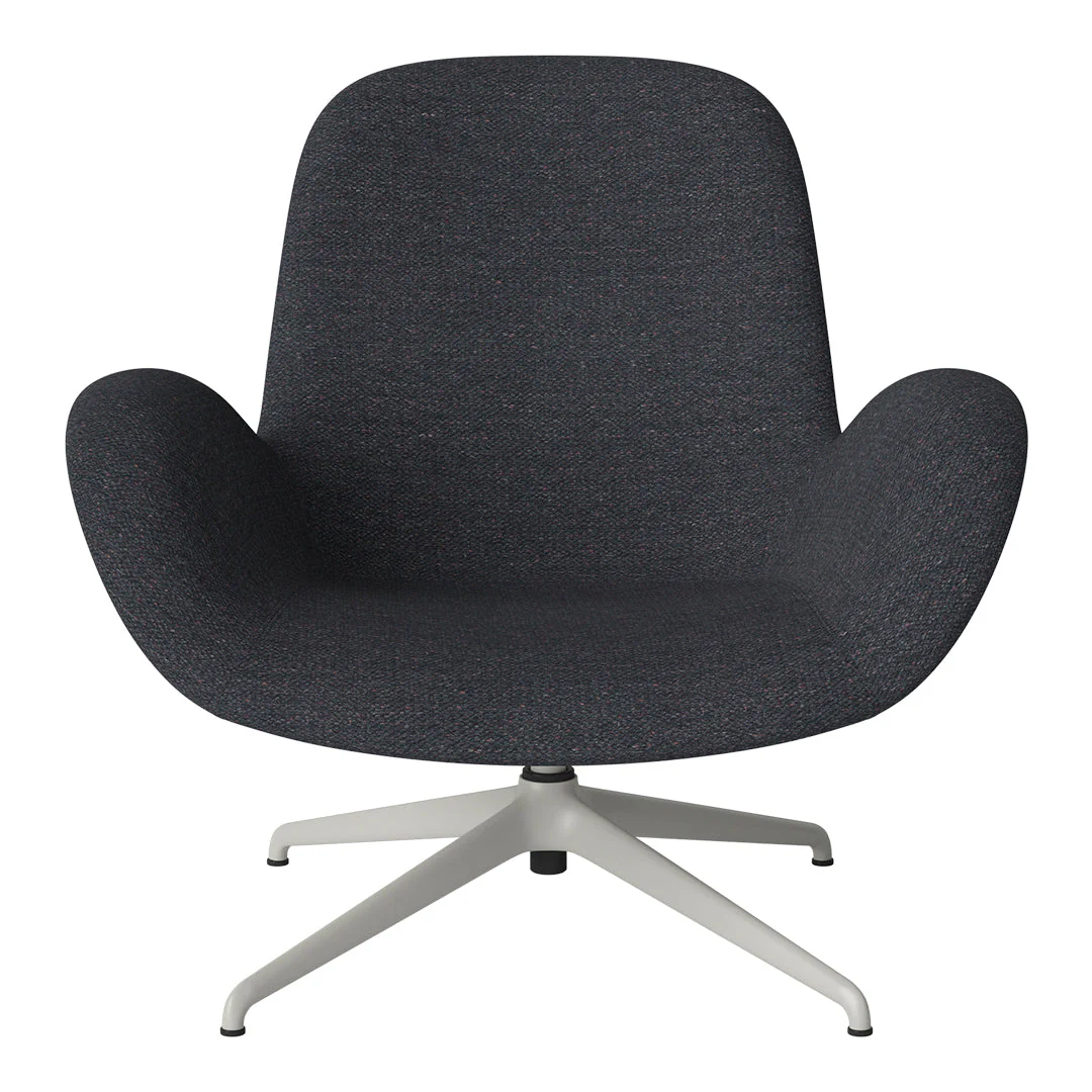 Seed Lounge Armchair - Upholstered - 4-Star Base - Grey Lacquered Steel - Image 64