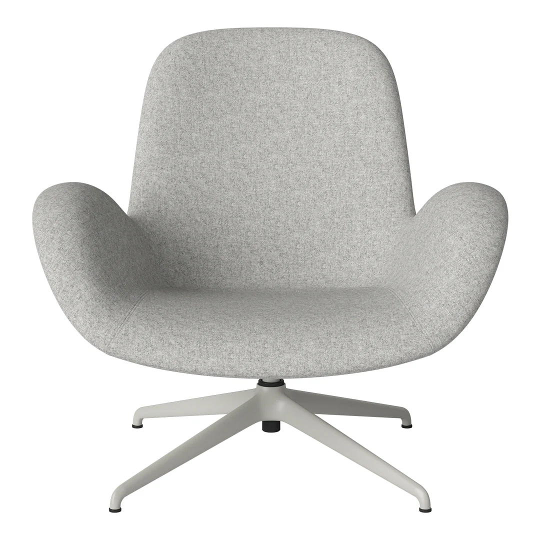 Seed Lounge Armchair - Upholstered - 4-Star Base - Grey Lacquered Steel - Image 67