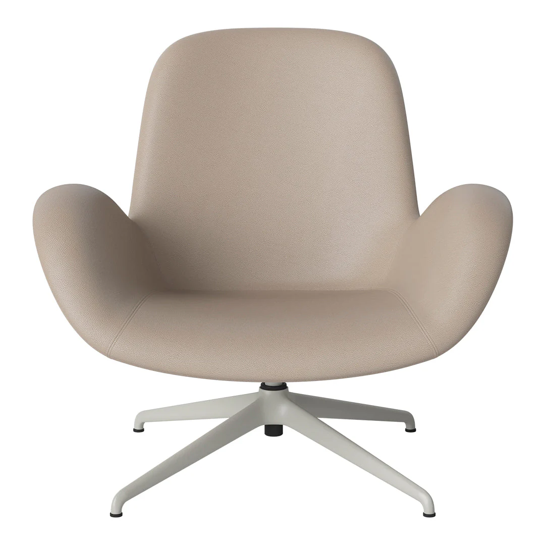 Seed Lounge Armchair - Upholstered - 4-Star Base - Grey Lacquered Steel - Image 70