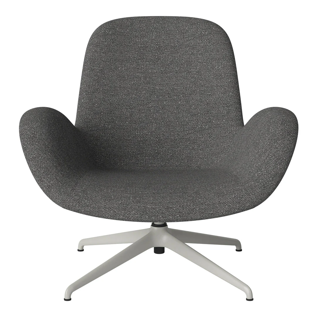 Seed Lounge Armchair - Upholstered - 4-Star Base - Grey Lacquered Steel - Image 71