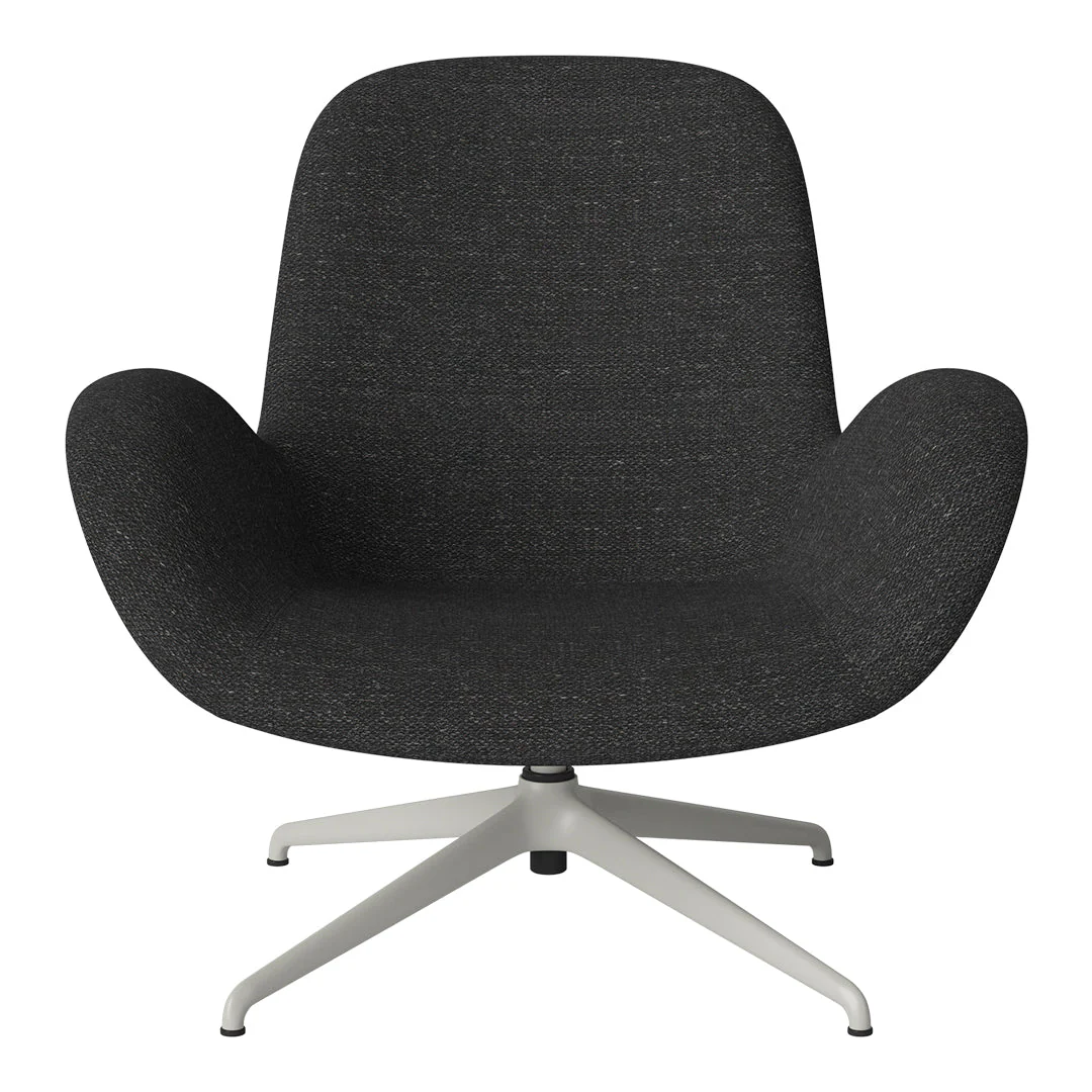Seed Lounge Armchair - Upholstered - 4-Star Base - Grey Lacquered Steel - Image 73