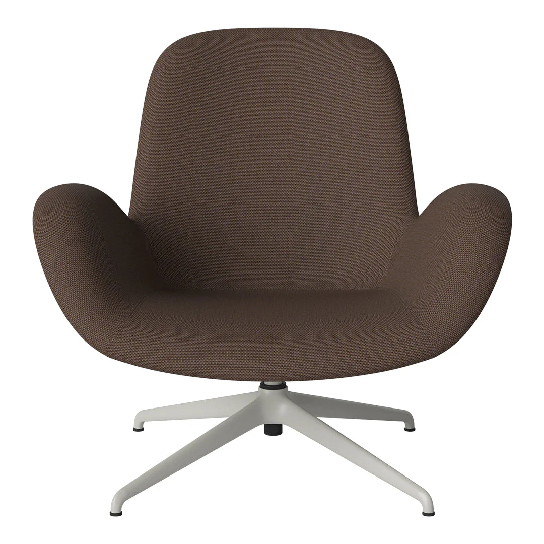 Seed Lounge Armchair - Upholstered - 4-Star Base - Grey Lacquered Steel - Image 75