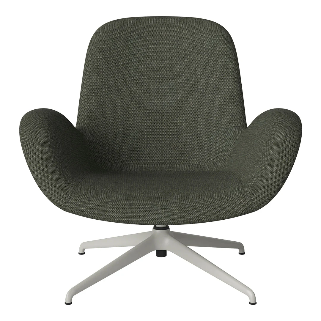 Seed Lounge Armchair - Upholstered - 4-Star Base - Grey Lacquered Steel - Image 76