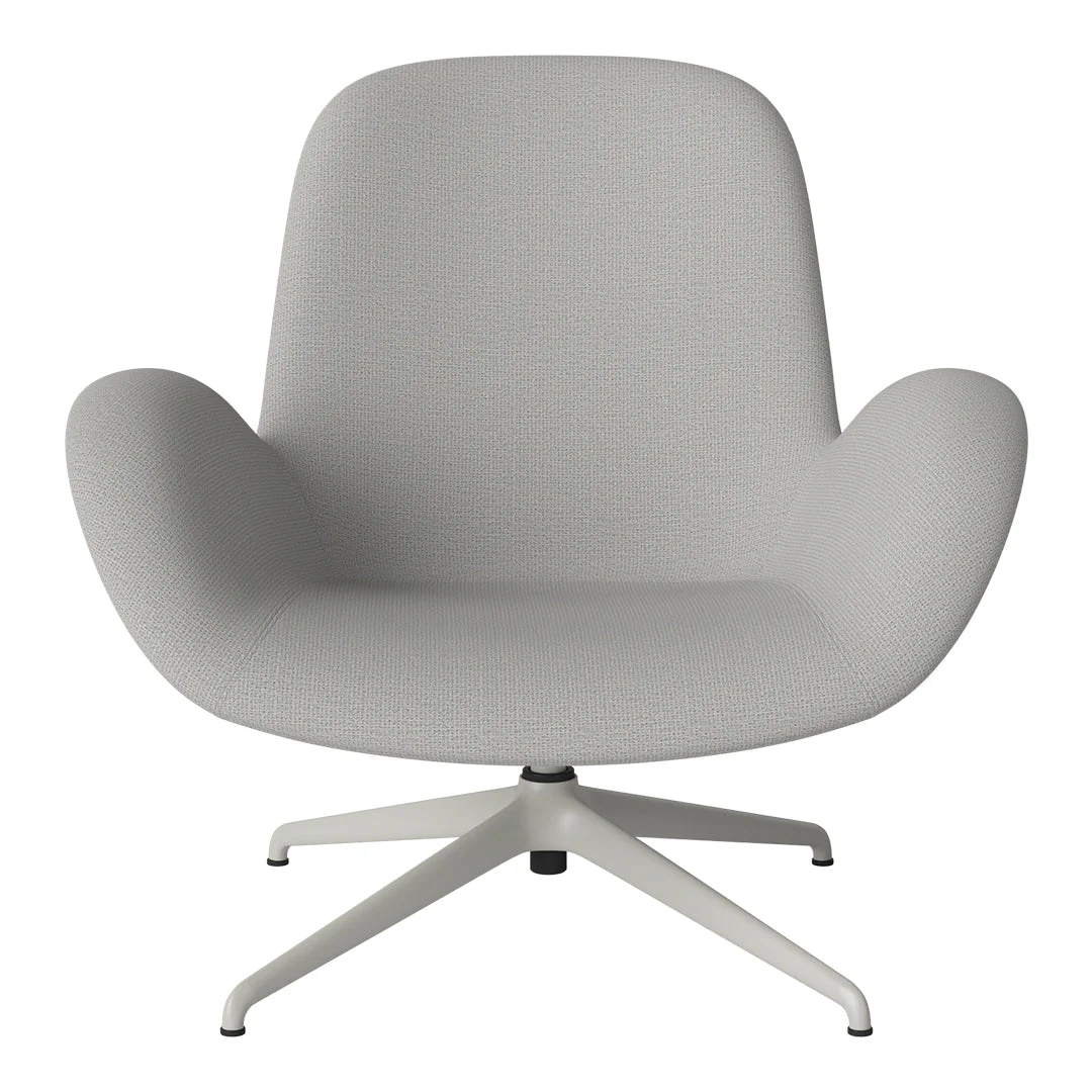 Seed Lounge Armchair - Upholstered - 4-Star Base - Grey Lacquered Steel - Image 79