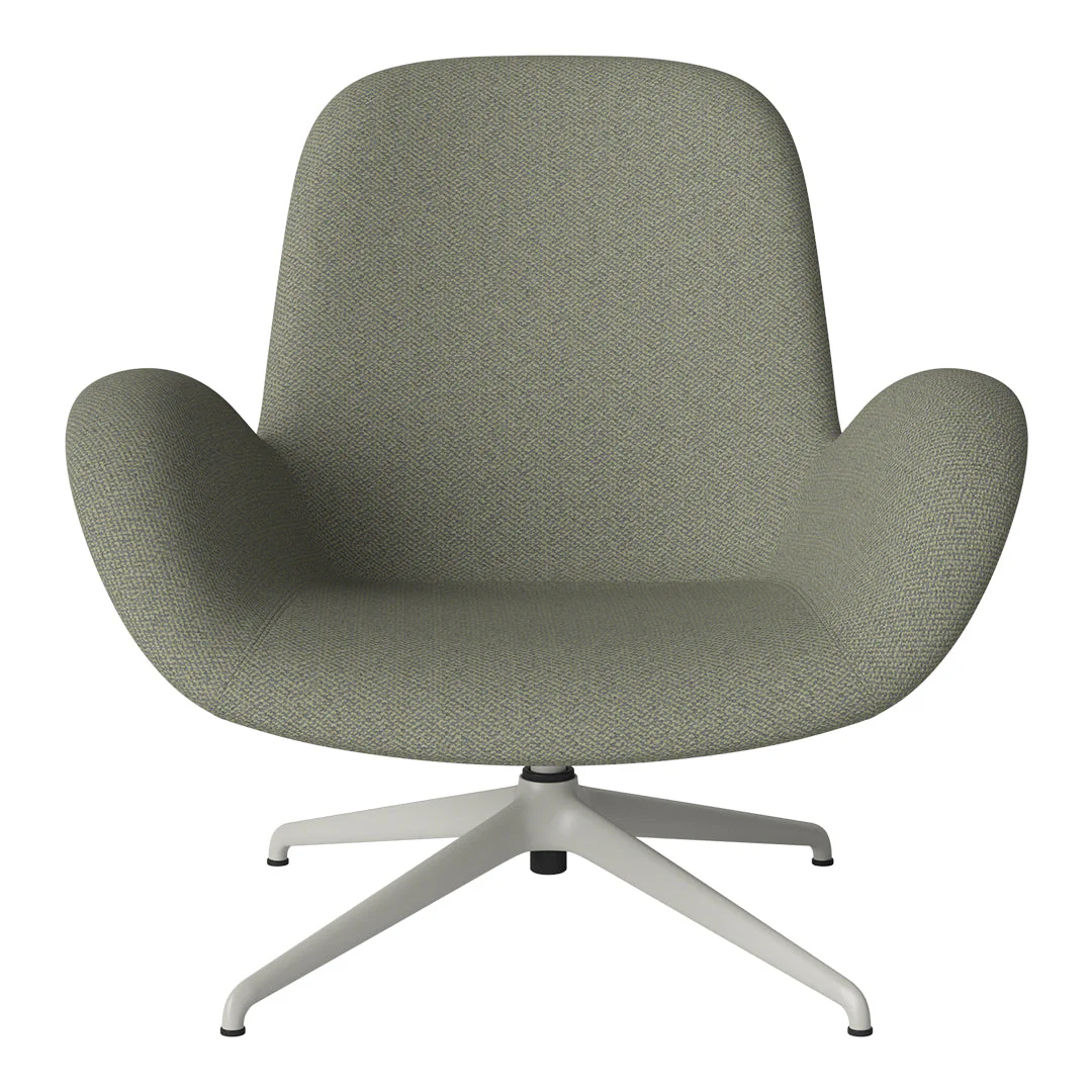 Seed Lounge Armchair - Upholstered - 4-Star Base - Grey Lacquered Steel - Image 82