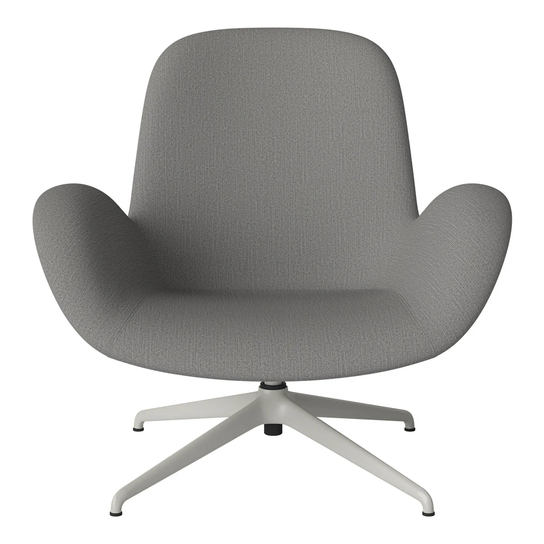Seed Lounge Armchair - Upholstered - 4-Star Base - Grey Lacquered Steel - Image 84