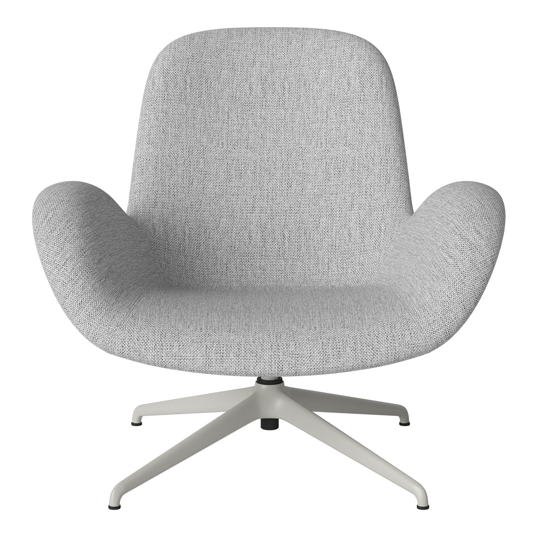 Seed Lounge Armchair - Upholstered - 4-Star Base - Grey Lacquered Steel - Image 88