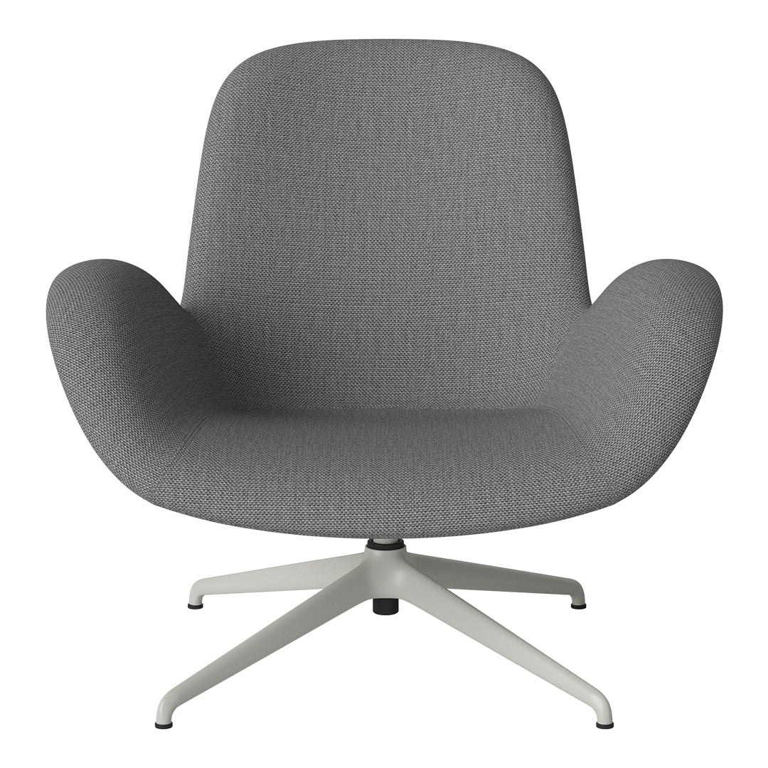 Seed Lounge Armchair - Upholstered - 4-Star Base - Grey Lacquered Steel - Image 89