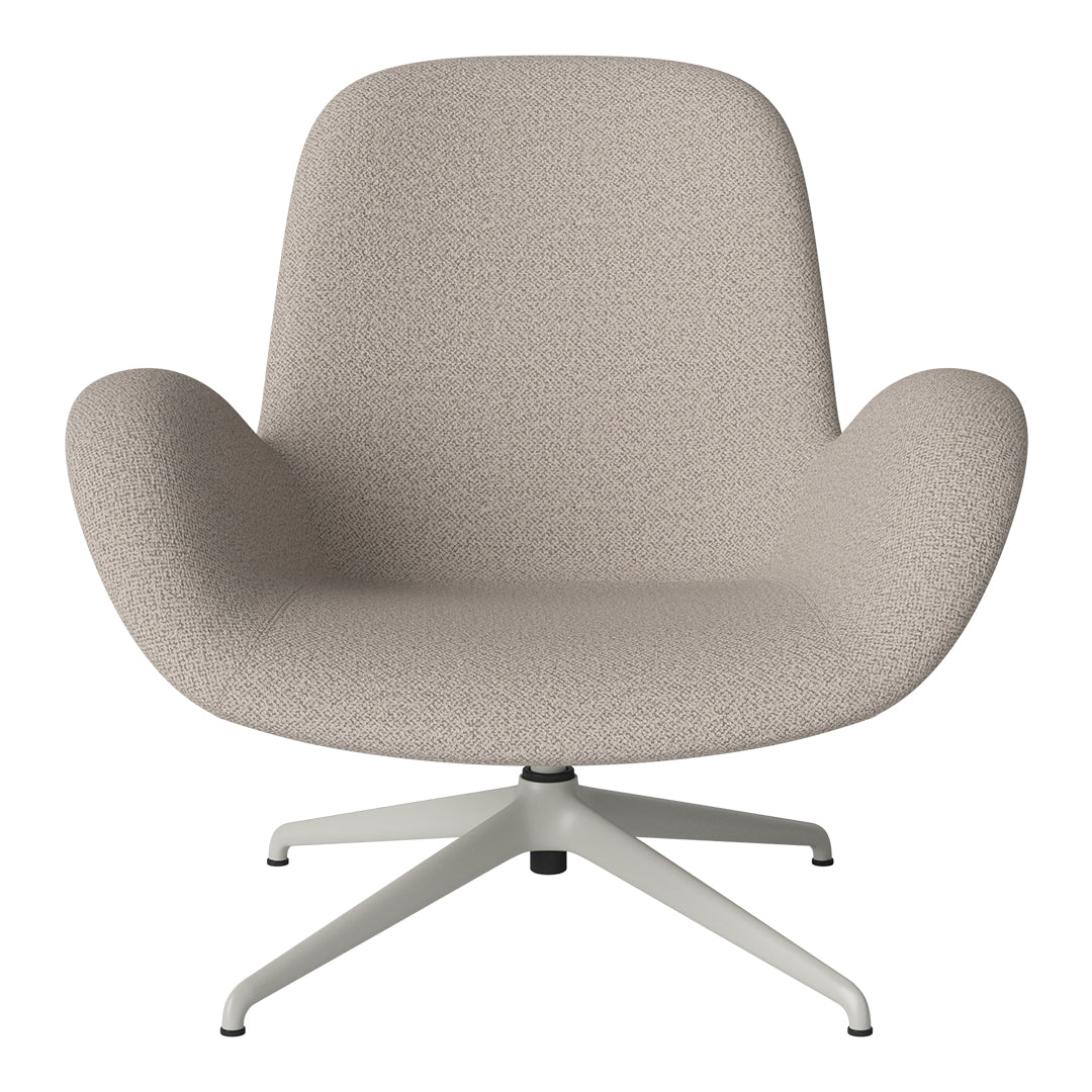 Seed Lounge Armchair - Upholstered - 4-Star Base - Grey Lacquered Steel - Image 92
