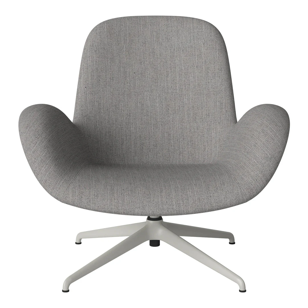 Seed Lounge Armchair - Upholstered - 4-Star Base - Grey Lacquered Steel - Image 93