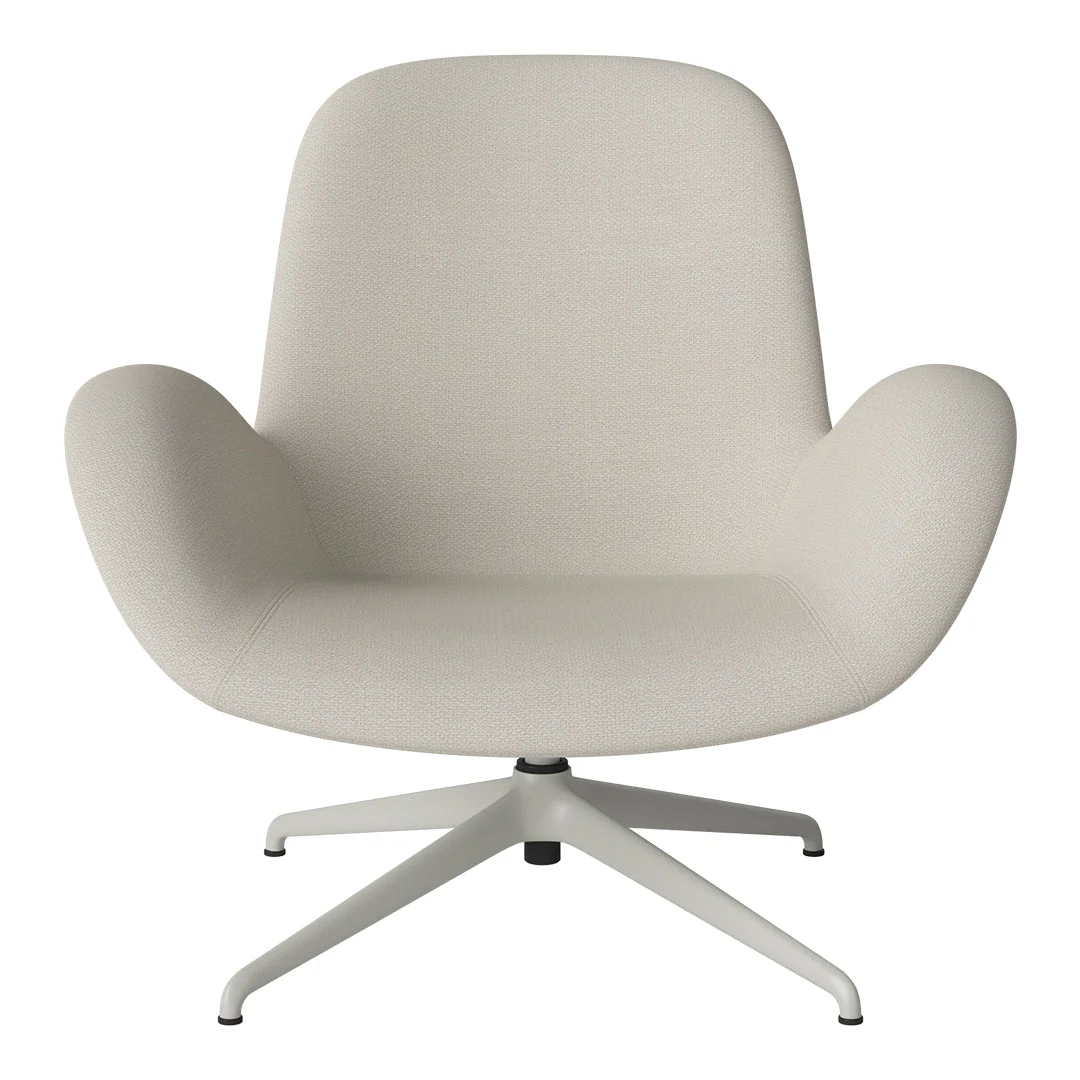 Seed Lounge Armchair - Upholstered - 4-Star Base - Grey Lacquered Steel - Image 94