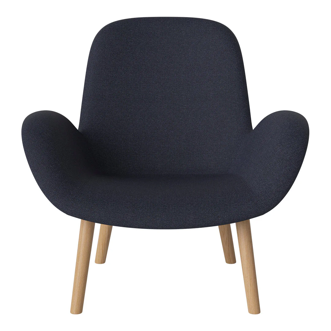 Seed Lounge Armchair - Upholstered - Oiled Oak Base - Image 10