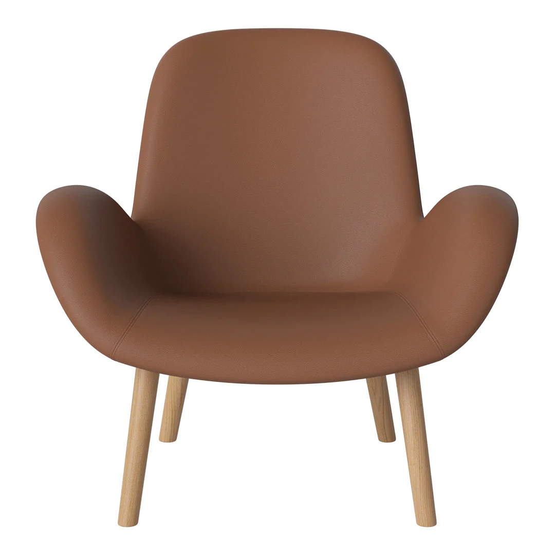 Seed Lounge Armchair - Upholstered - Oiled Oak Base - Image 11