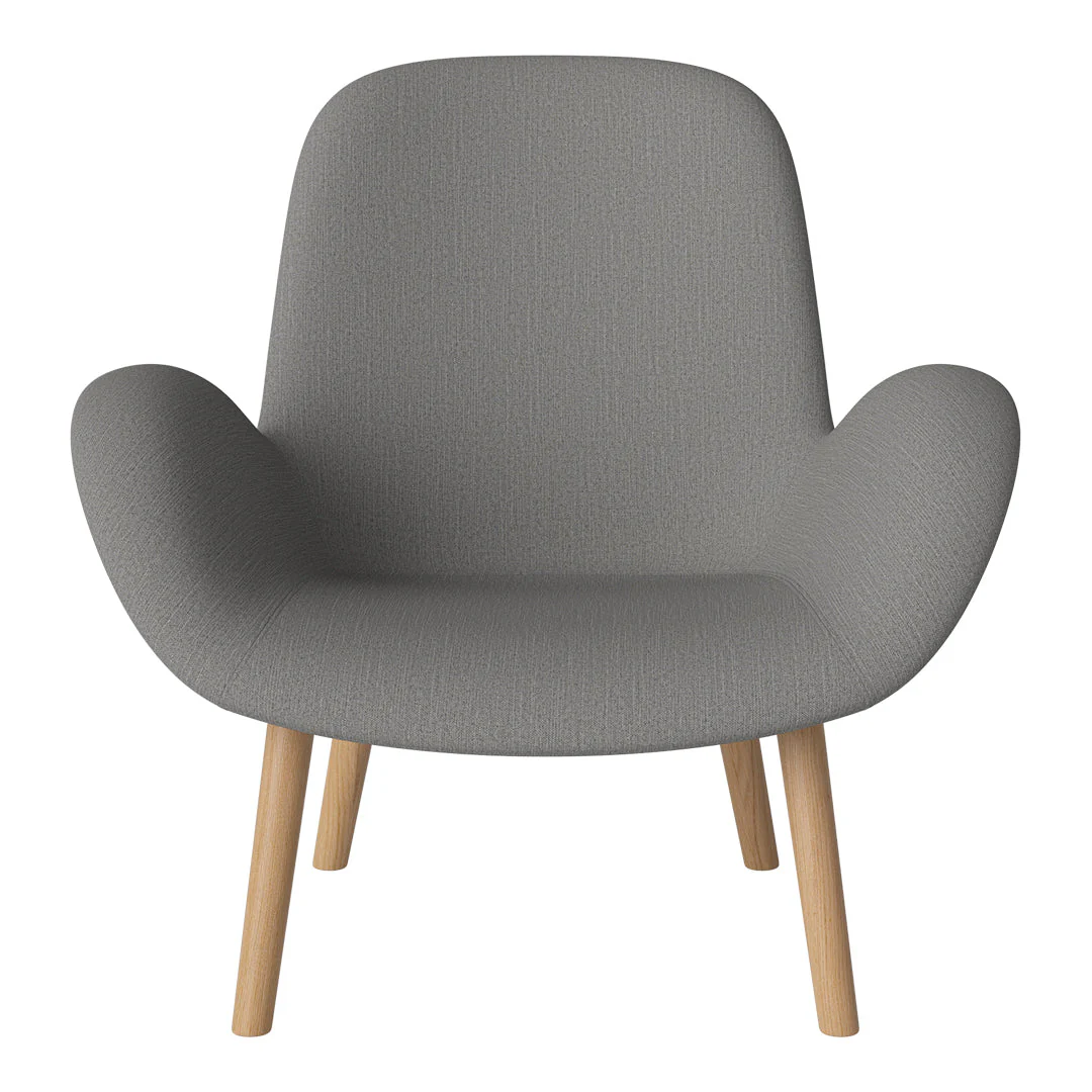 Seed Lounge Armchair - Upholstered - Oiled Oak Base - Image 44