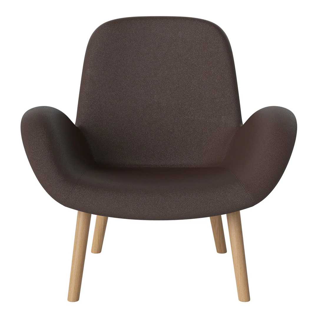 Seed Lounge Armchair - Upholstered - Oiled Oak Base - Image 89
