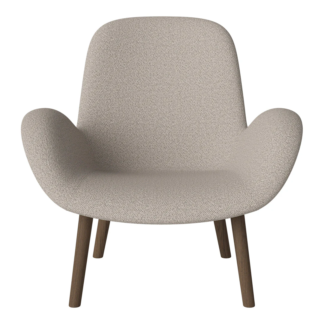 Seed Lounge Armchair -Upholstered -  Oiled Oak Base, Dark - Image 32