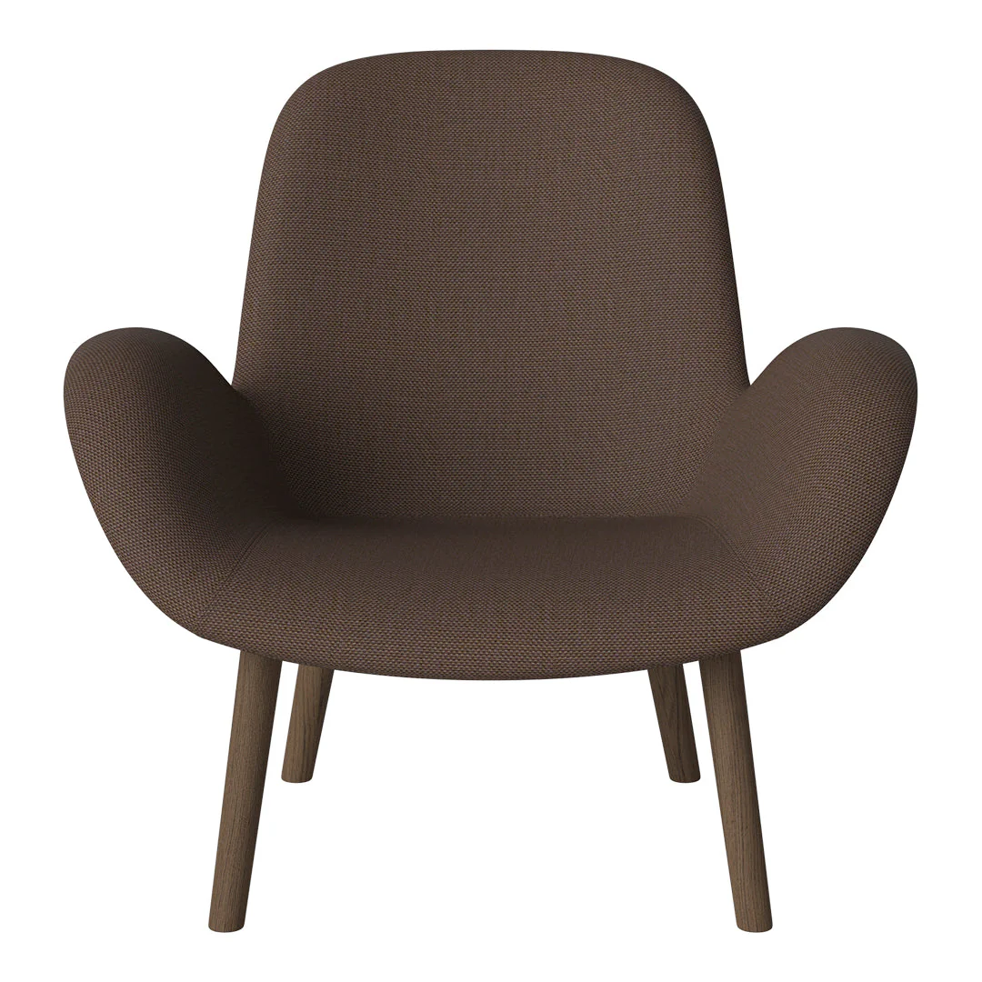 Seed Lounge Armchair -Upholstered -  Oiled Oak Base, Dark - Image 37