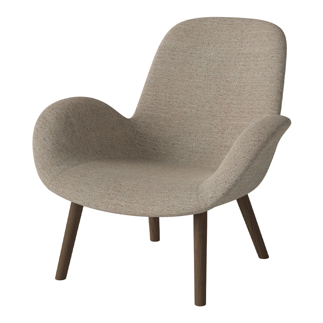 Seed Lounge Armchair -Upholstered -  Oiled Oak Base, Dark - Image 60