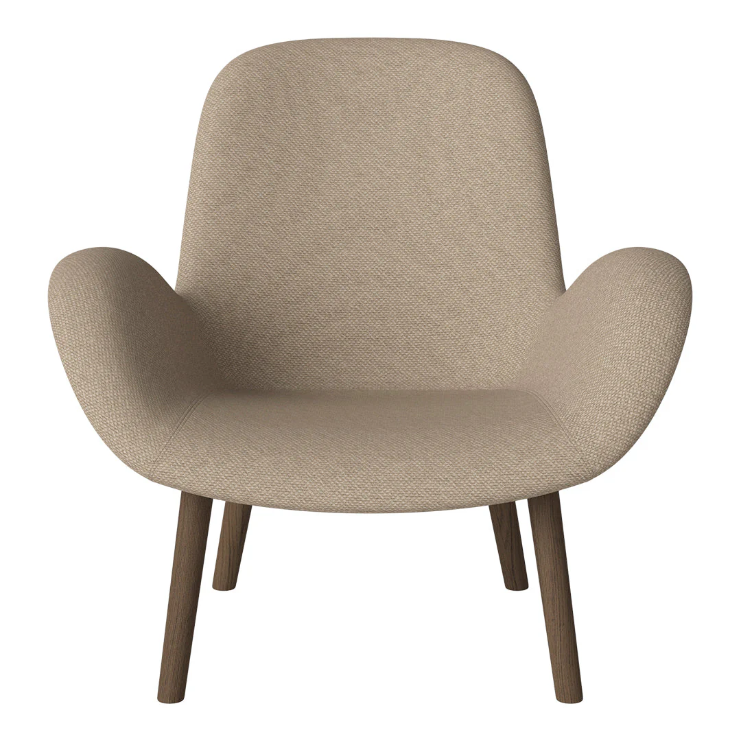Seed Lounge Armchair -Upholstered -  Oiled Oak Base, Dark - Image 72