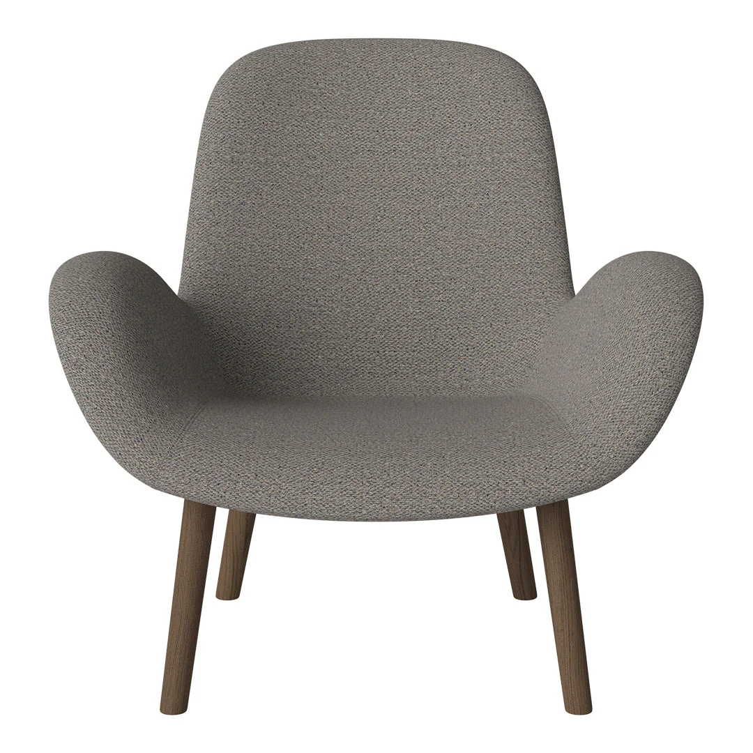 Seed Lounge Armchair -Upholstered -  Oiled Oak Base, Dark - Image 76