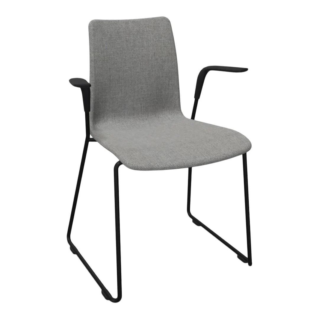 MOOD Armchair - Fully Upholstered - Sled (Tube) Base