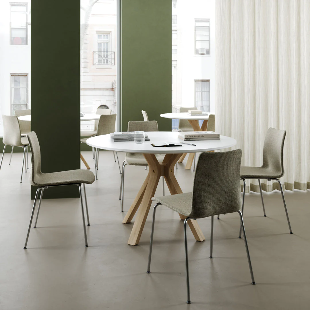 MOOD Side Chair - Fully Upholstered - 4-Legs - Stackable - Image 4