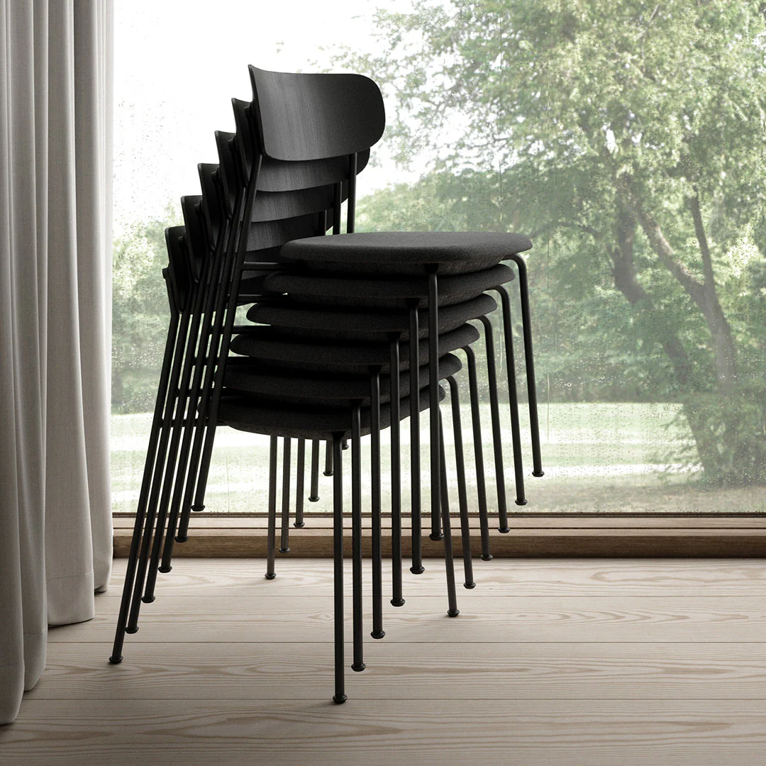 Scope Side Chair - Fully Upholstered - Stackable - Image 3