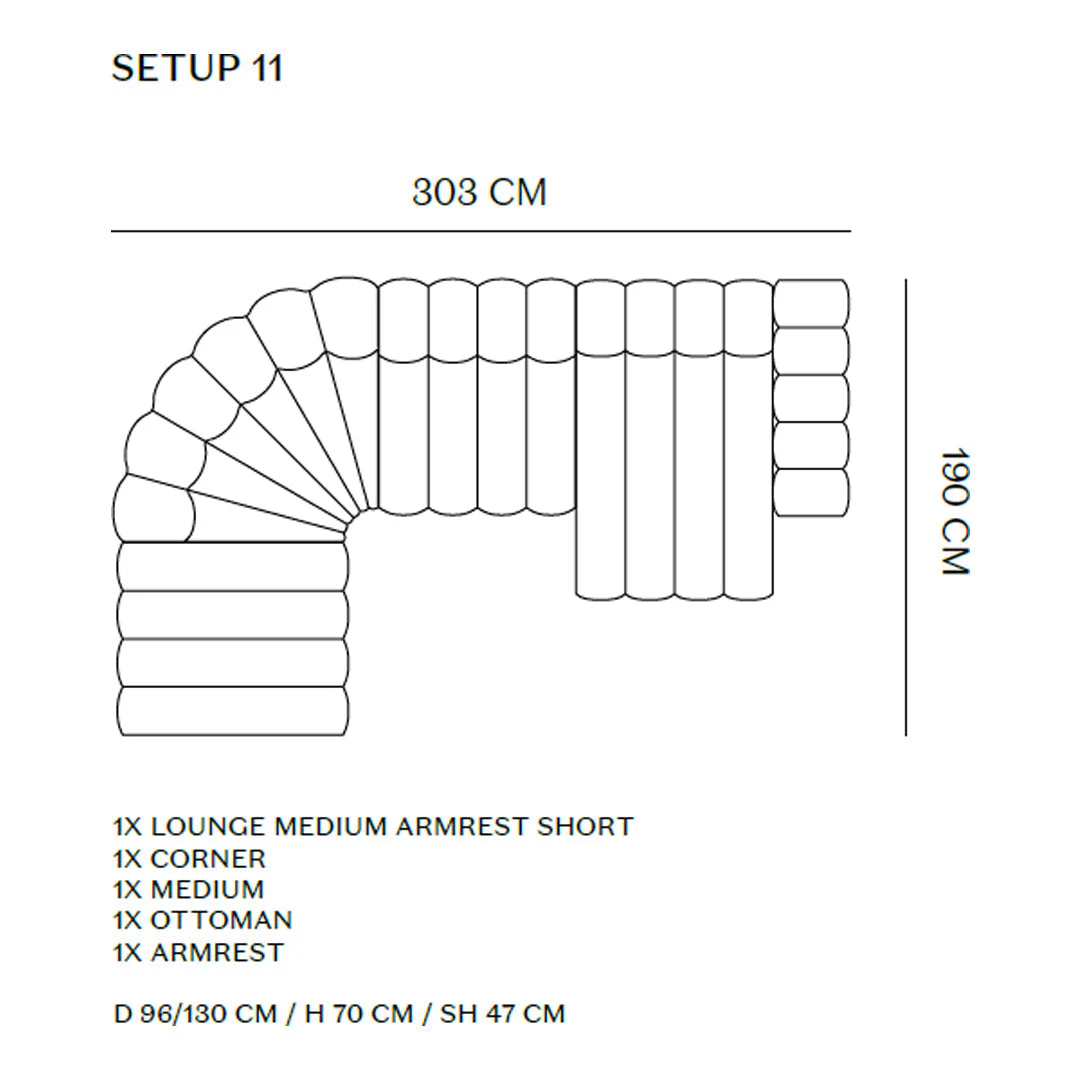 Studio Modular Sofa - Setup 11 - Image 2