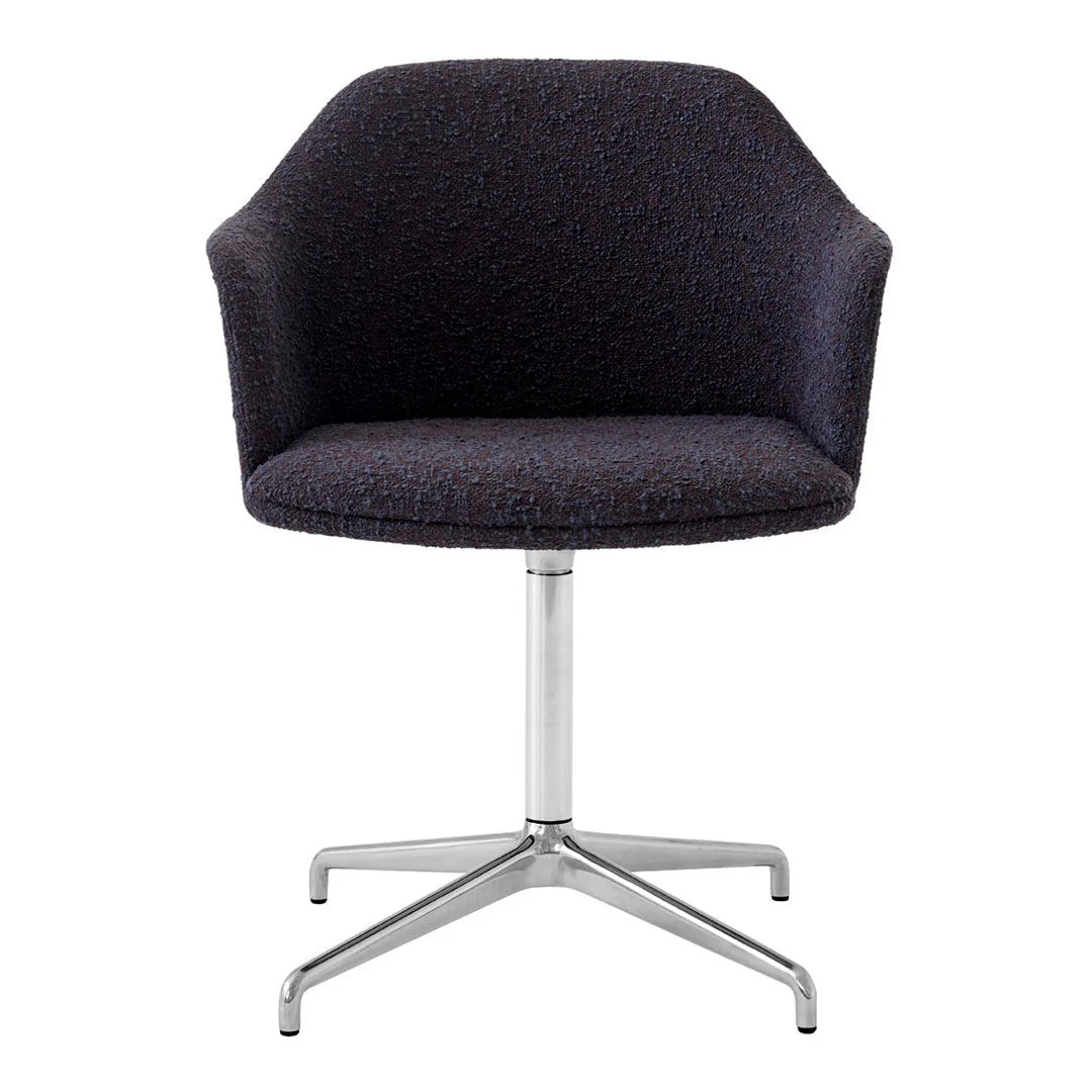 Rely HW46 Armchair - 4-Star Swivel Base w/ Return