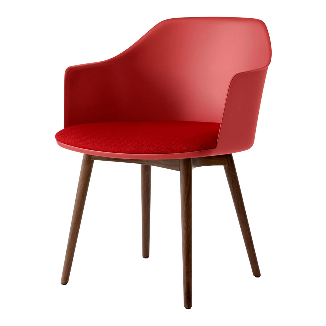 Rely HW77 Armchair - Seat Upholstered - Walnut Base - Image 5