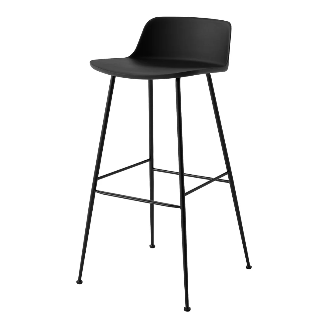 Rely HW86 Low Back Bar Stool - Tube Base - Image 7