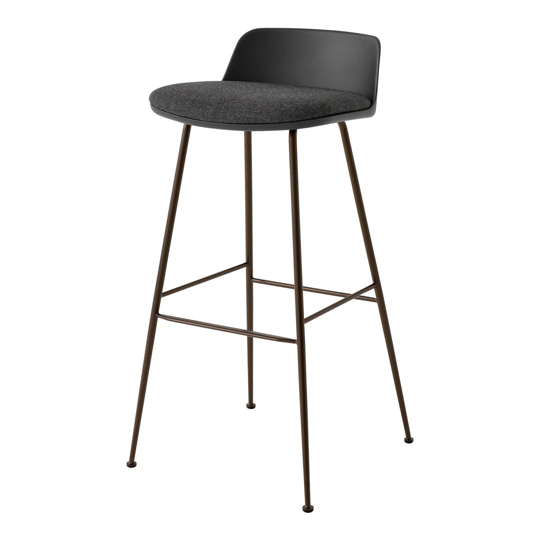 Rely HW87 Low Back Bar Stool - Seat Upholstered - Image 10