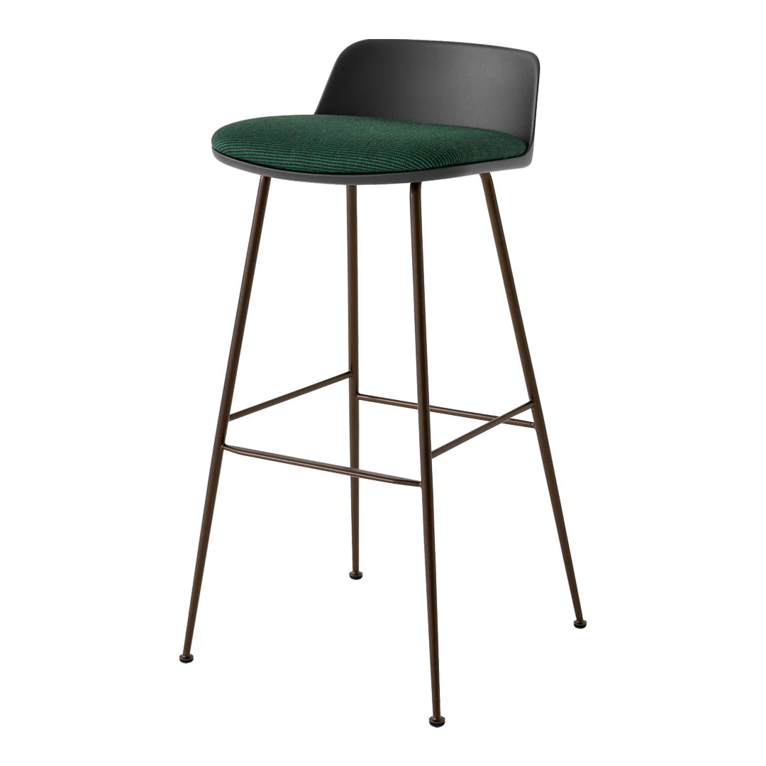 Rely HW87 Low Back Bar Stool - Seat Upholstered - Image 12
