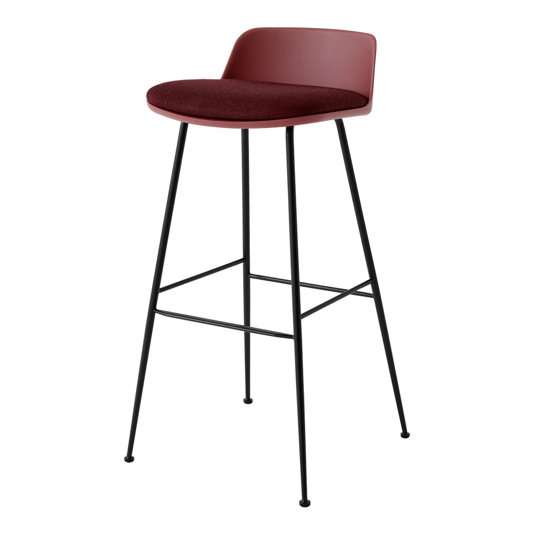 Rely HW87 Low Back Bar Stool - Seat Upholstered - Image 13