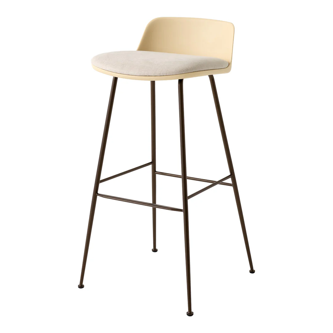 Rely HW87 Low Back Bar Stool - Seat Upholstered - Image 14