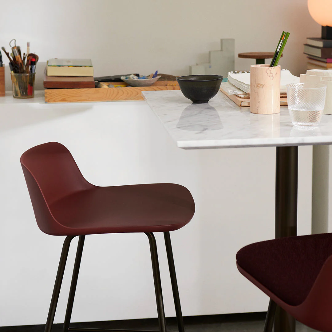 Rely HW87 Low Back Bar Stool - Seat Upholstered - Image 19