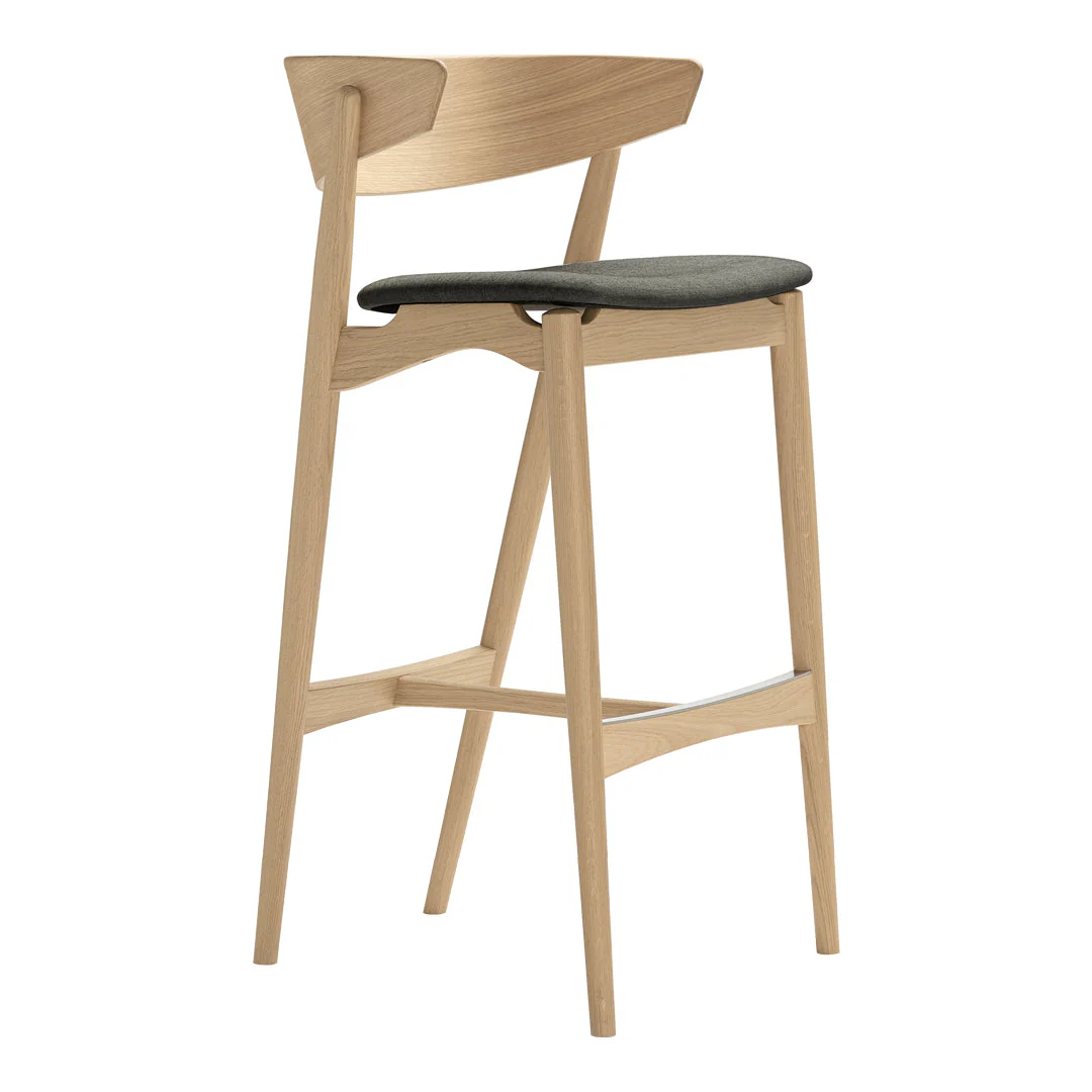 Sibast No 7 Bar Stool - Seat Upholstered - Image 2