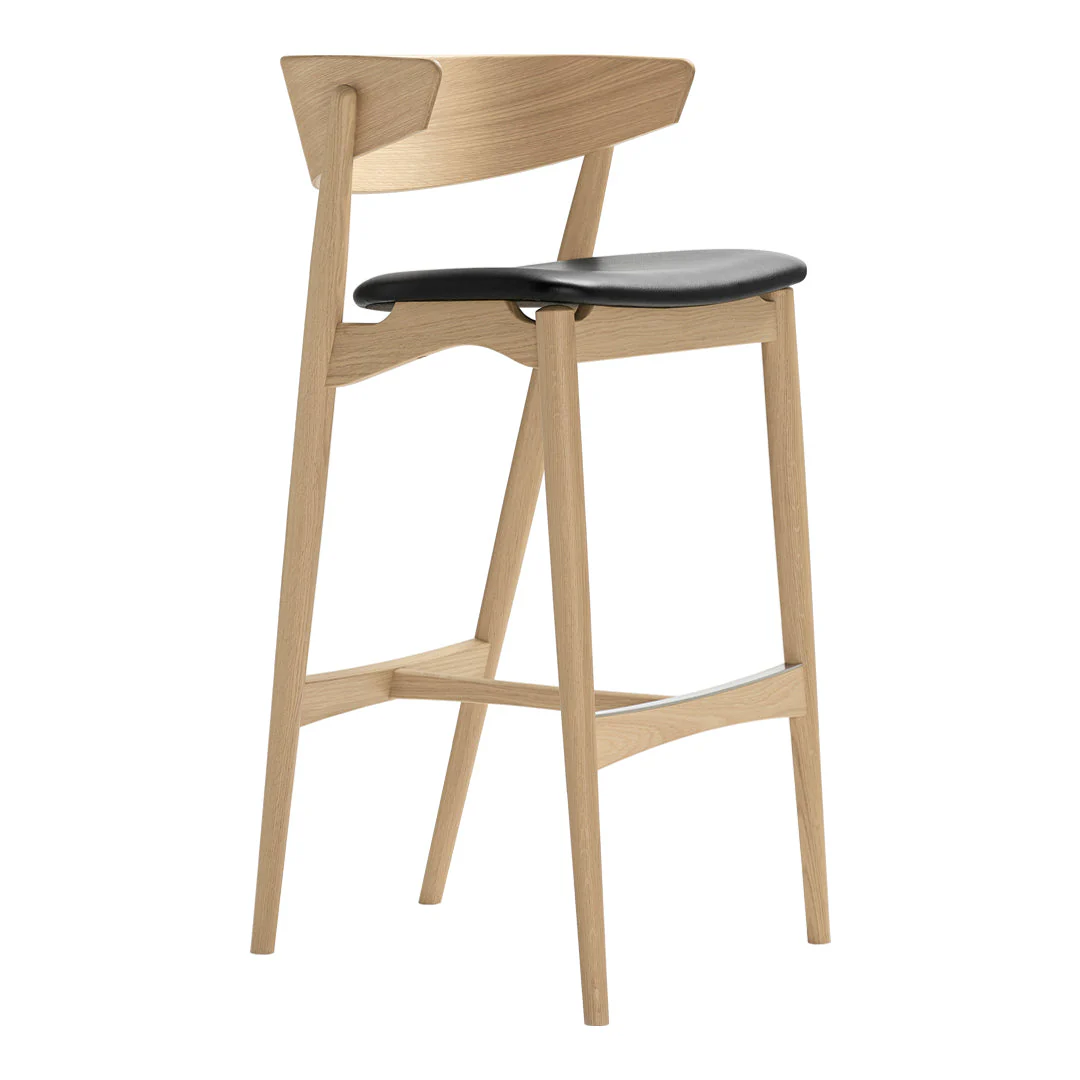 Sibast No 7 Bar Stool - Seat Upholstered - Image 3