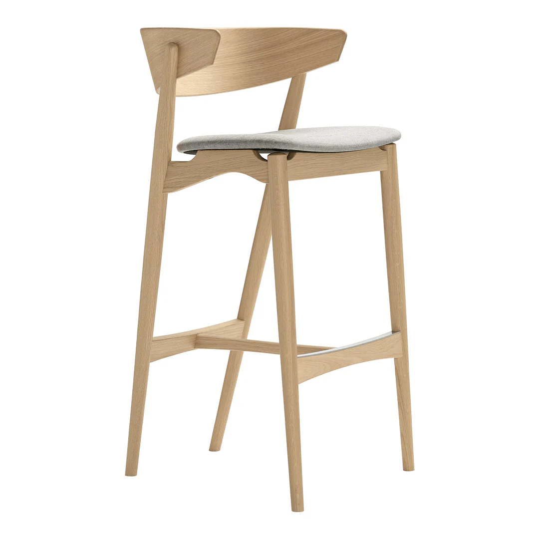 Sibast No 7 Bar Stool - Seat Upholstered - Image 4