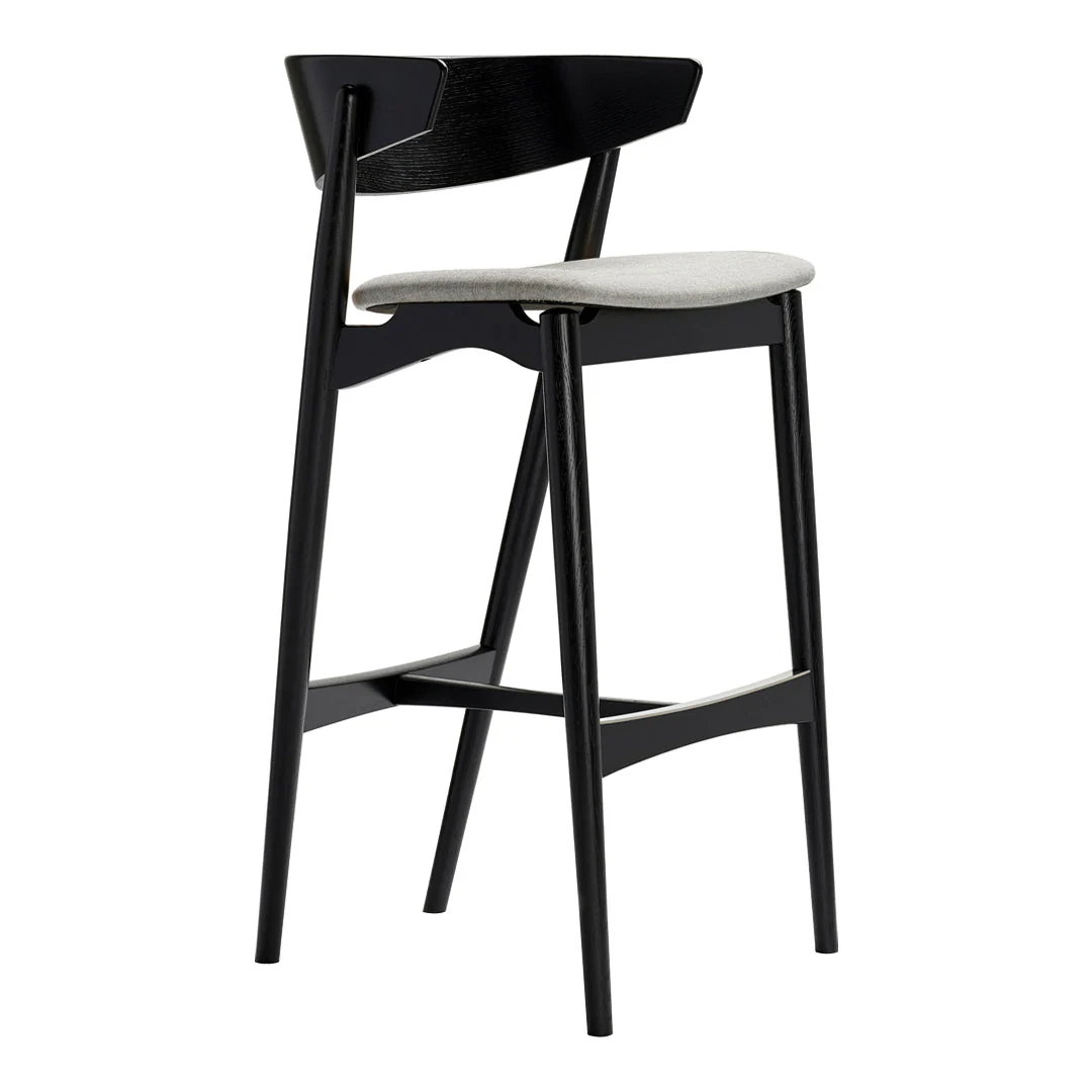 Sibast No 7 Bar Stool - Seat Upholstered - Image 5