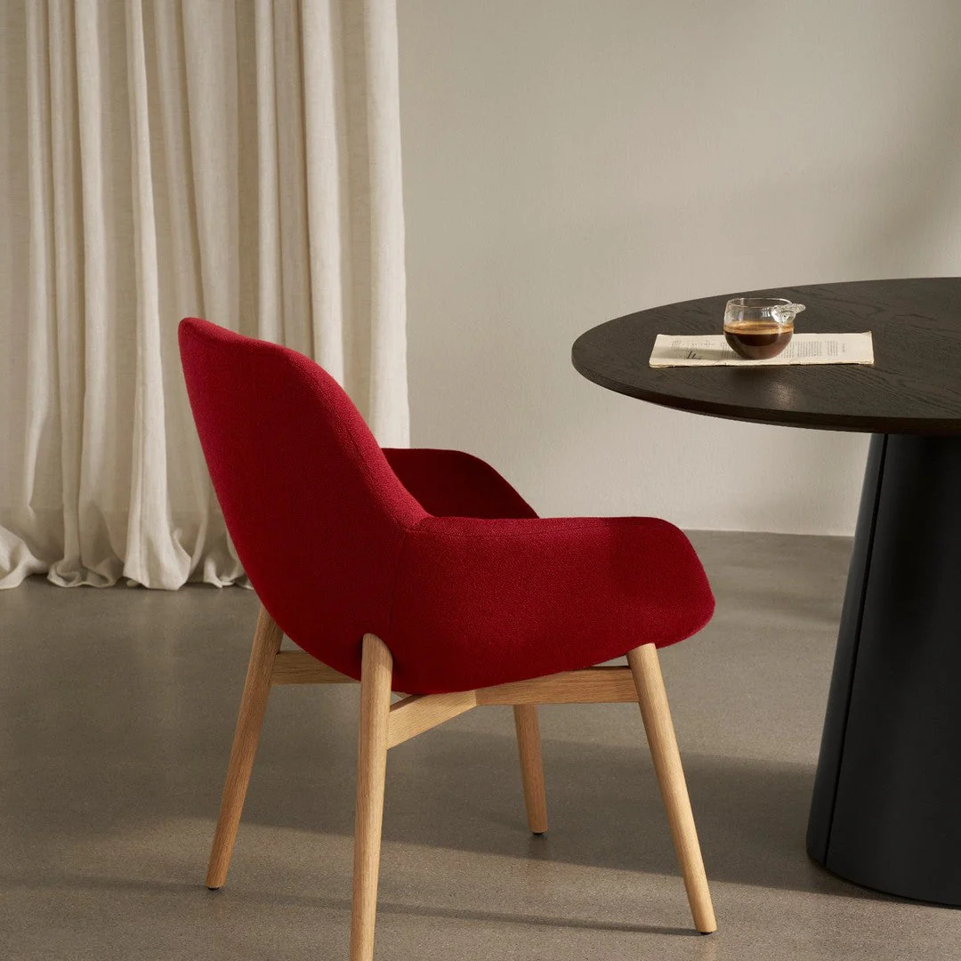 Sinum Dining Armchair - Wood Base - Image 8