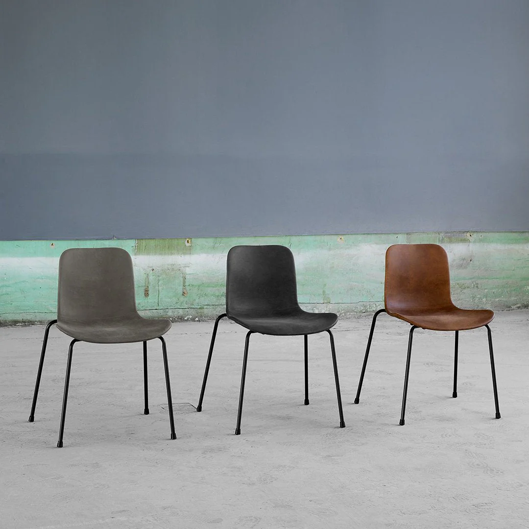 Langue Dining Chair - Steel - Upholstered - Image 3