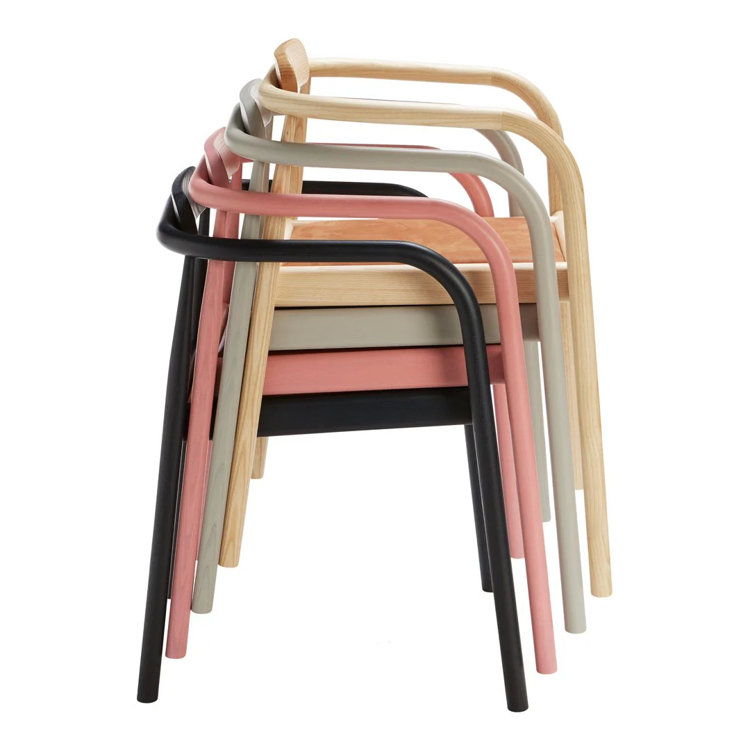 Ahm Armchair - Seat Upholstered - Stackable - Image 11