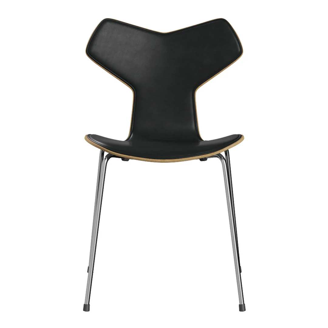 Grand Prix Chair 3130 - Clear Lacquered - Front Upholstered