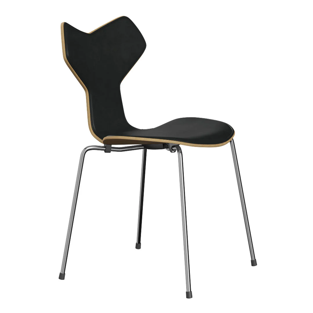 Grand Prix Chair 3130 - Clear Lacquered - Front Upholstered - Image 2