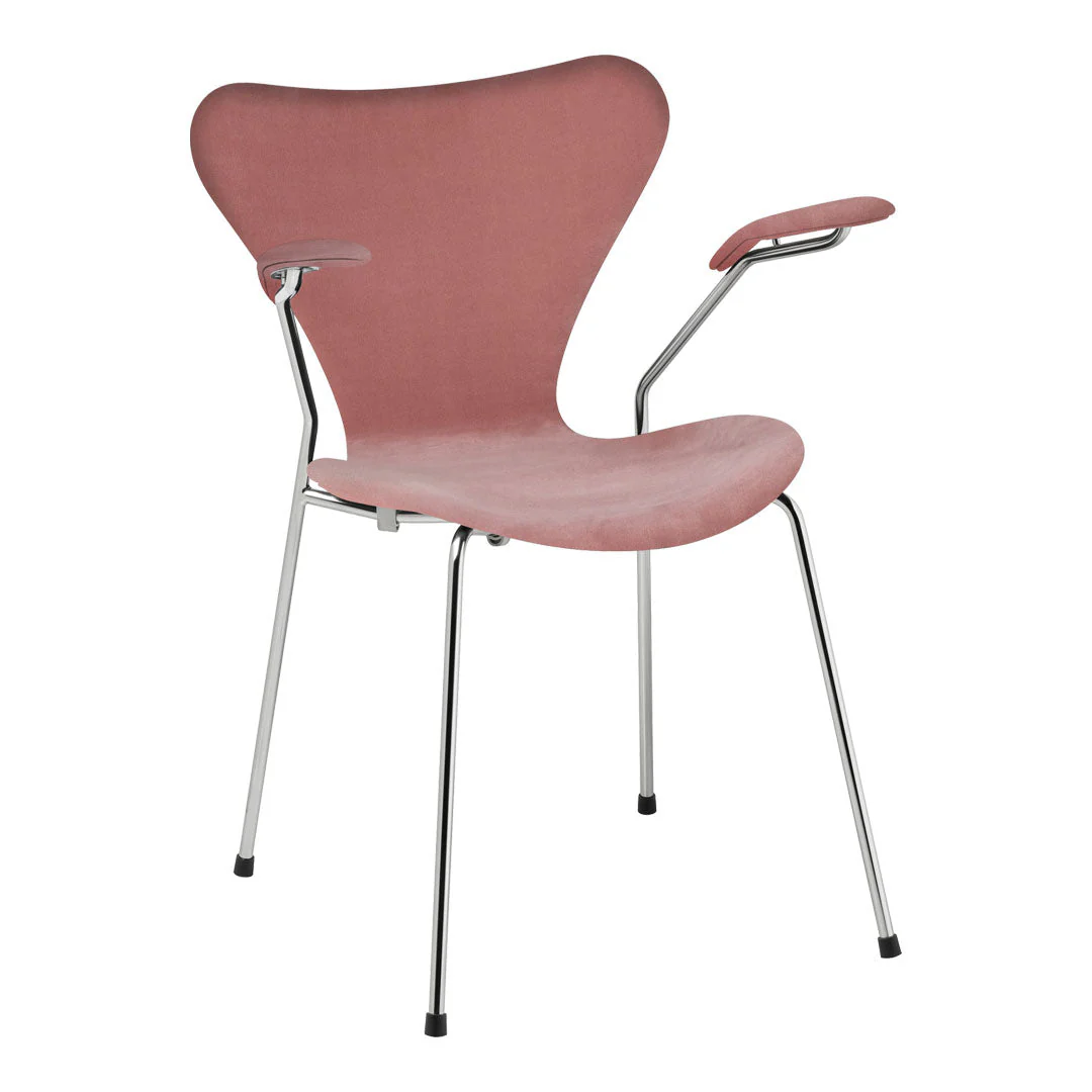 Series 7 Armchair 3207 - Fully Upholstered, Velvet - Image 2