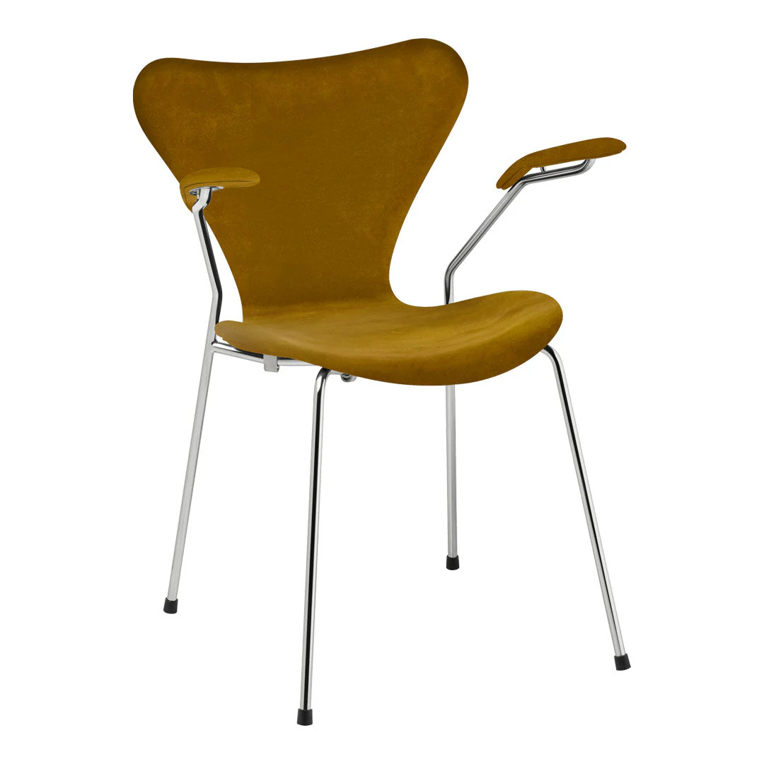 Series 7 Armchair 3207 - Fully Upholstered, Velvet - Image 6